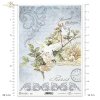 papuga, Paryż, Paris, wieża Eifla, ornamenty, dekor, tło, list, ręczne pismo, kompozycje retro, urokliwe tła, kwiaty, retro, vintage, zegar, R527, parrot, Paris, Eifel Tower, ornaments, decor, background, letter, handwriting, retro composition, charming b